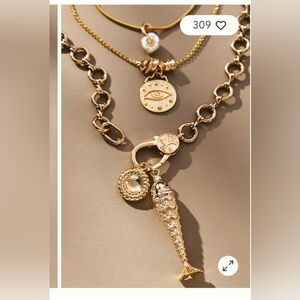 Anthropology Fish Charm Necklace * Three Separate Necklaces.